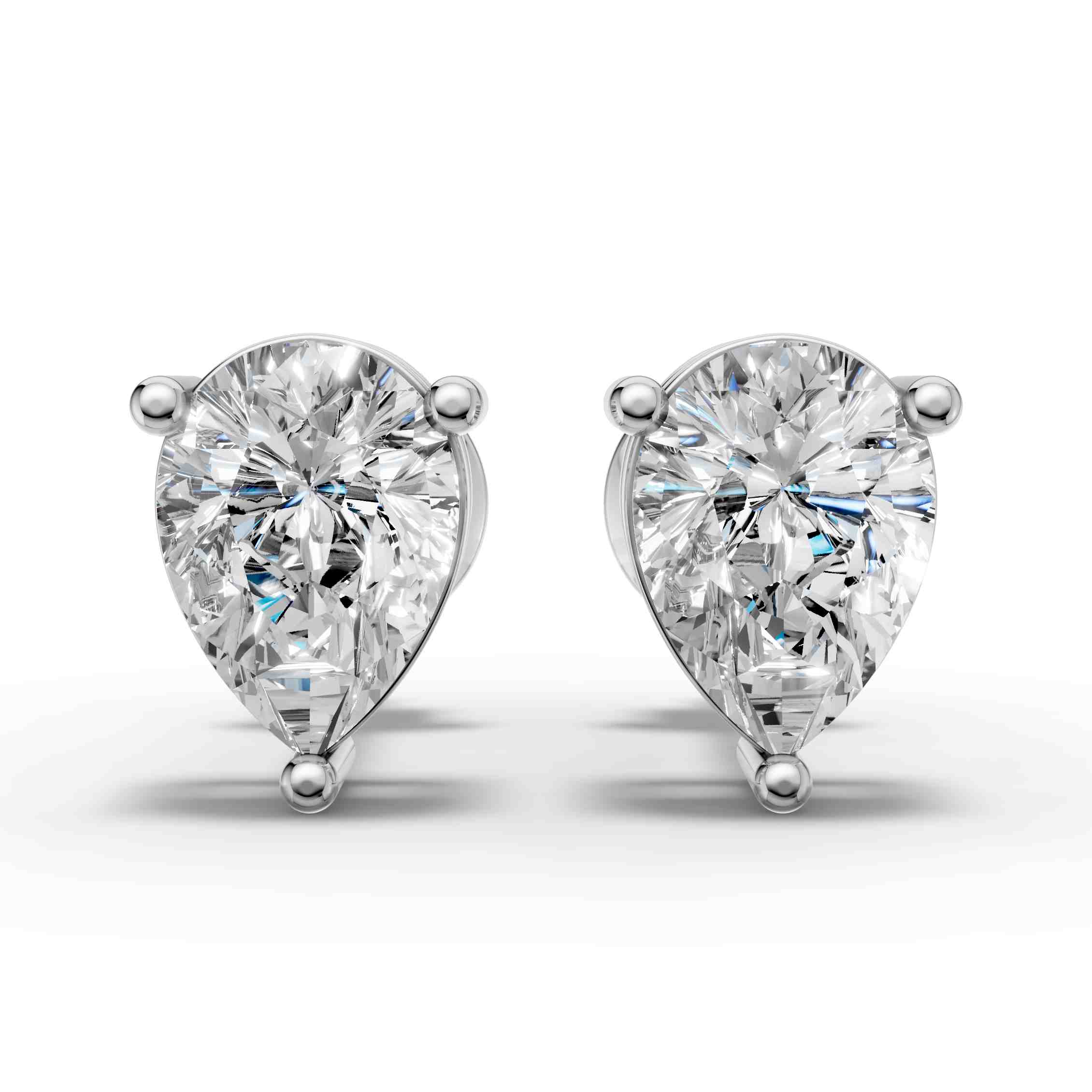 Pear Shape Solitaire Earring